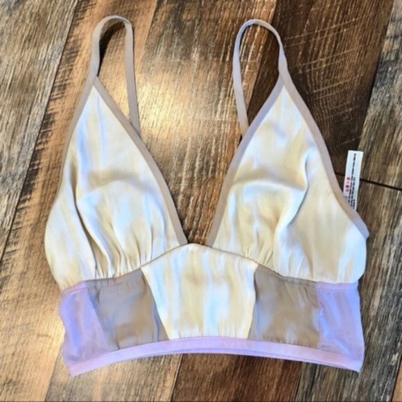 Free People Other - FREE PEOPLE Silky Lavendar Bralette NWOT Size Med